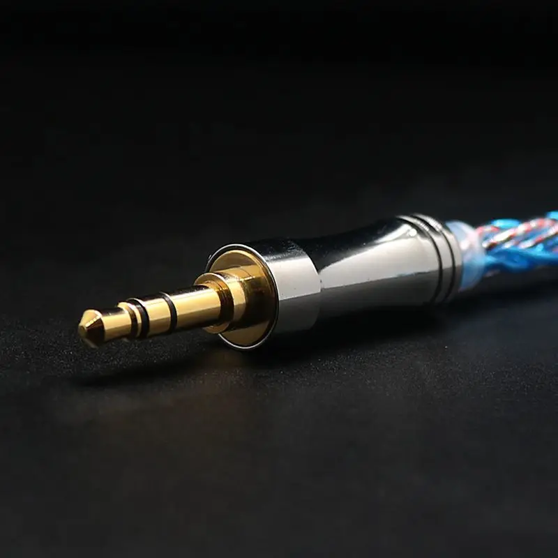 Imagem -03 - Occ Mais Paládio de Prata Folha de Alumínio Mais Cabo de Grafite Adequado para kz zs 10 Pro Tangzu er Moondop Kato Cabo Rca Jack mm cable 4.4 Core Cabo Cable para Auriculares Litz Cabo 4.4 Ivipq528 7n